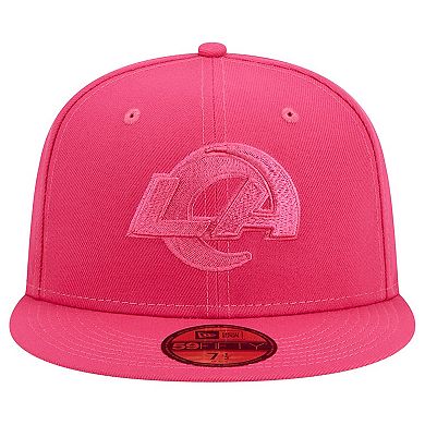 Men's New Era Pink Los Angeles Rams Color Pack 59FIFTY Fitted Hat