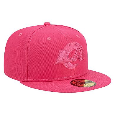 Men's New Era Pink Los Angeles Rams Color Pack 59FIFTY Fitted Hat