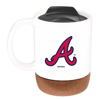 The Memory Company Atlanta Braves 14oz. Cork Bottom Mug with Lid