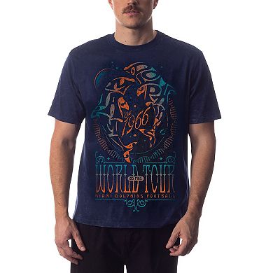 Unisex The Wild Collective Navy Miami Dolphins Tour Band T-Shirt