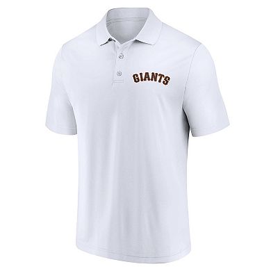 Men's Fanatics Branded Black/White San Francisco Giants Two-Pack Logo Lockup Polo Set