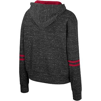 Women's Colosseum  Charcoal Alabama Crimson Tide Catherine Speckle Pullover Hoodie