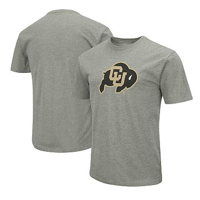 Men's Colosseum Heather Gray Colorado Buffaloes Primary Logo T-Shirt