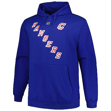 Men's Mitchell & Ness Mark Messier Blue New York Rangers Name & Number Pullover Hoodie
