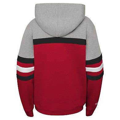 Youth Mitchell & Ness  Red Wisconsin Badgers Head Coach Hoodie