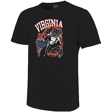 Men's Black Virginia Cavaliers Legend of Cavalier Hollow Spooky Hoos Comfort Colors T-Shirt