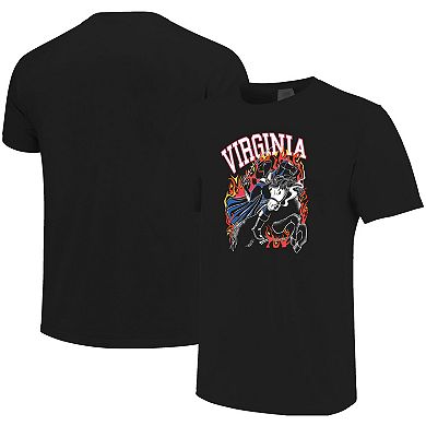 Men's Black Virginia Cavaliers Legend of Cavalier Hollow Spooky Hoos Comfort Colors T-Shirt