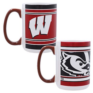 Wisconsin Badgers 15oz. Home & Away 2-Pack Mug Set