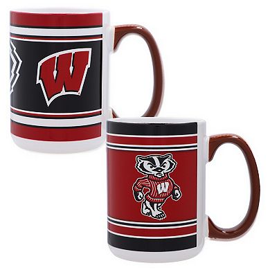 Wisconsin Badgers 15oz. Home & Away 2-Pack Mug Set