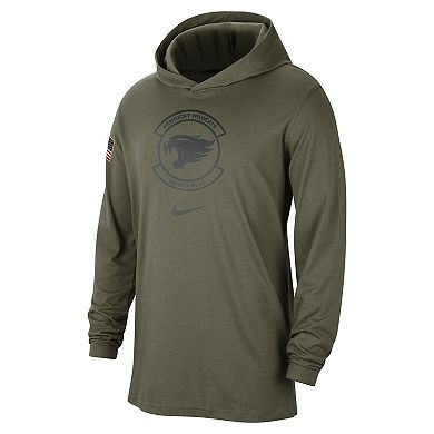 Men's Nike  Olive Kentucky Wildcats Military Pack Long Sleeve Hoodie T-Shirt