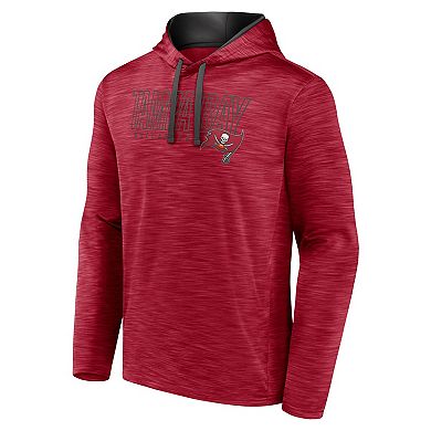Men's Fanatics Branded Heather Red Tampa Bay Buccaneers Hook and Ladder Pullover Hoodie