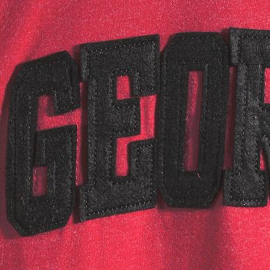 Women's Pressbox Red Georgia Bulldogs Two-Hit Canyon Long Sleeve T-Shirt