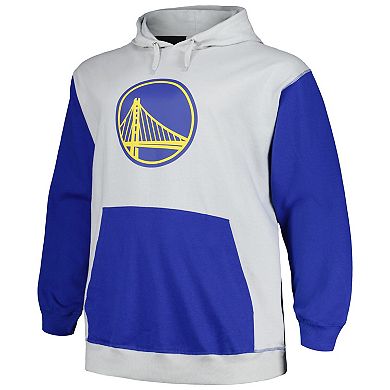 Men's Fanatics Branded  Royal/Silver Golden State Warriors Big & Tall Primary Arctic Pullover Hoodie