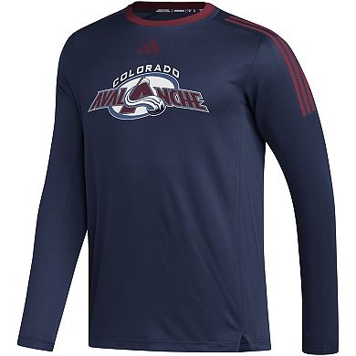 Men's adidas Navy Colorado Avalanche AEROREADYÂ® Long Sleeve T-Shirt