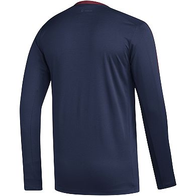 Men's adidas Navy Colorado Avalanche AEROREADYÂ® Long Sleeve T-Shirt