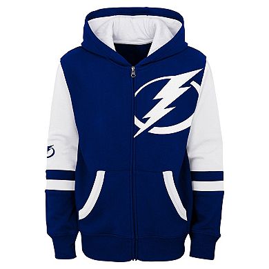 Preschool Outerstuff  Blue Tampa Bay Lightning Face Off Full Zip Hoodie