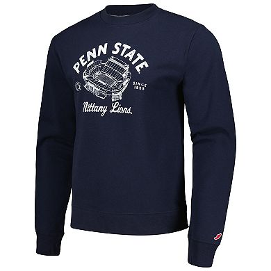Men's League Collegiate Wear Navy Penn State Nittany Lions Stadium Essential Pullover Sweatshirt