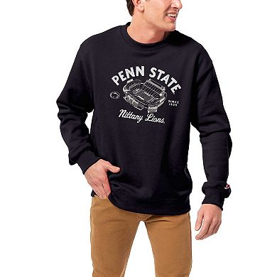 Men's League Collegiate Wear Navy Penn State Nittany Lions Stadium Essential Pullover Sweatshirt