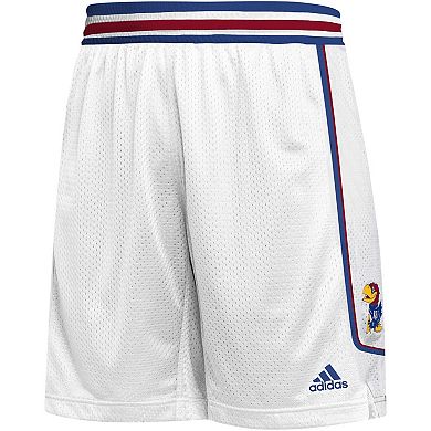 Men's adidas White Kansas Jayhawks Swingman Replica Basketball Shorts