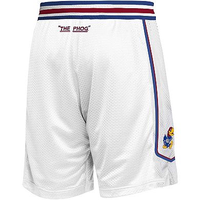 Men's adidas White Kansas Jayhawks Swingman Replica Basketball Shorts