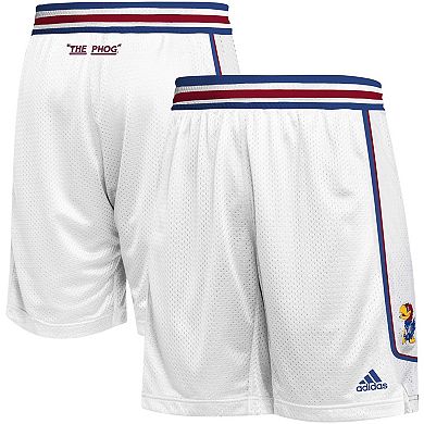 Men's adidas White Kansas Jayhawks Swingman Replica Basketball Shorts