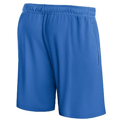 Men's Fanatics Branded Blue Oklahoma City Thunder Post Up Mesh Shorts