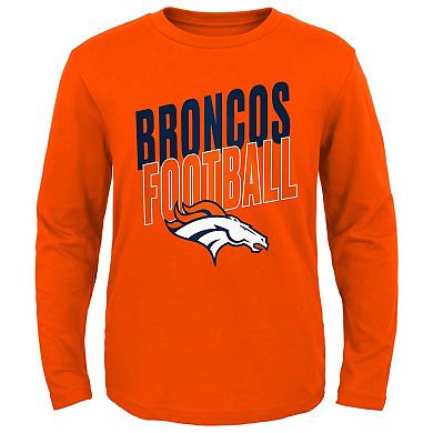Youth Orange Denver Broncos Showtime Long Sleeve T-Shirt