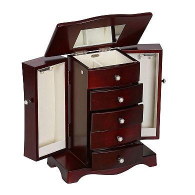 Mele and Co Bette Wood Scalloped Jewelry Box & Organizer