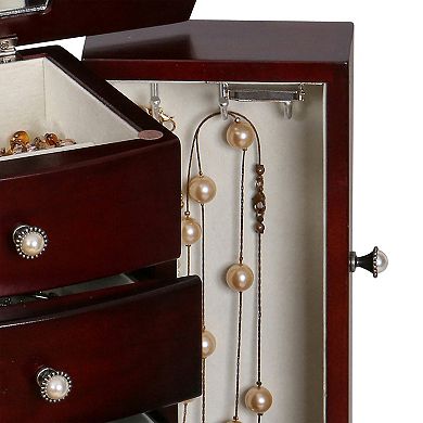 Mele and Co Bette Wood Scalloped Jewelry Box & Organizer