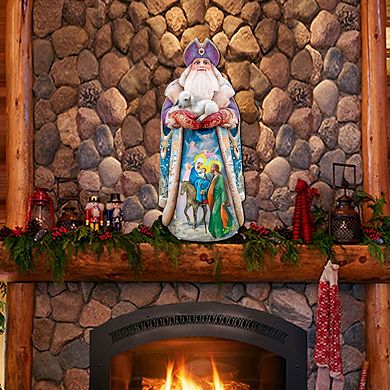 Santa And the Guardian Angels Door Decor by G. DeBrekht - Christmas Decor