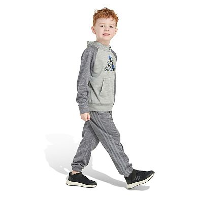 Toddler Boy adidas Melange Fleece Hoodie & Pants Set