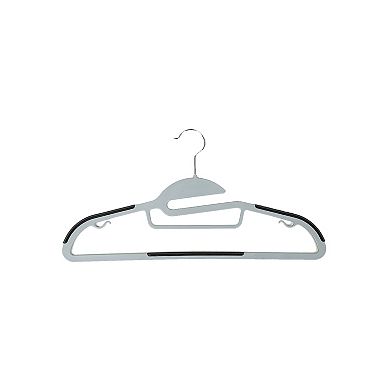 30 Pack Coat Hangers, Premium Quality Plastic Suits Hangers, Heavy Duty, S-shaped Opening