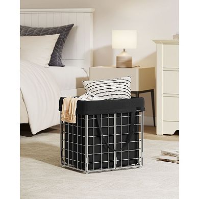 Laundry Collapsible Hamper With Metal Frame
