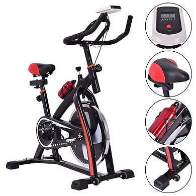 Household Adjustable Indoor Exercise Cycling Bike Trainer with Electronic Meter