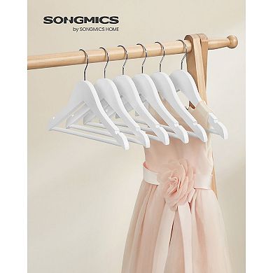 20-pack Solid Wood Children’s Hangers, With Trousers Bar, Shoulder Notches