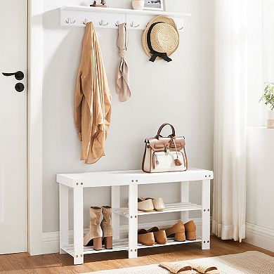 Shoe Rack for Boots, Entryway Storage Organizer, 3-Tier Shoe Shelf