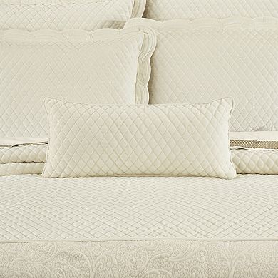 Five Queens Court Monica Quilted Boudoir Decorative Throw Pillow