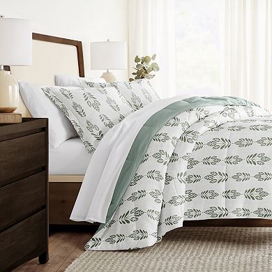 Home Collection Folk Leaves All Season Reversible Comforter Set