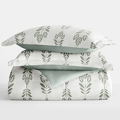 Home Collection Folk Leaves All Season Reversible Comforter Set