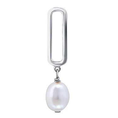 Aleure Precioso Sterling Silver Freshwater Cultured Pearl Drop Earrings