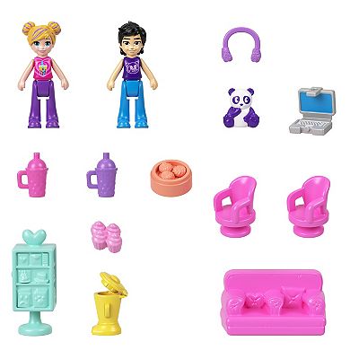 Polly Pocket Bubble Tea Panda Compact Dolls and Playset Toy