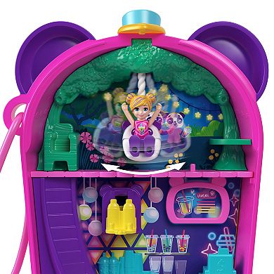 Polly Pocket Bubble Tea Panda Compact Dolls and Playset Toy