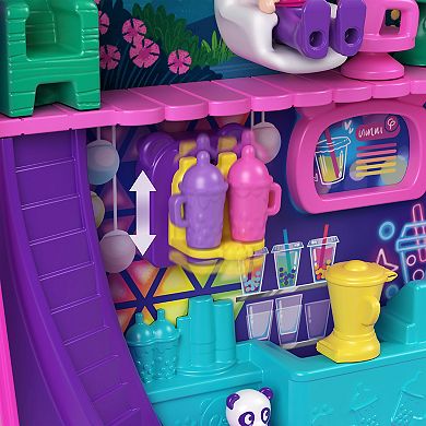 Polly Pocket Bubble Tea Panda Compact Dolls and Playset Toy