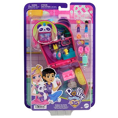 Polly Pocket Bubble Tea Panda Compact Dolls and Playset Toy