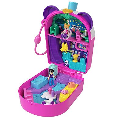 Polly Pocket Bubble Tea Panda Compact Dolls and Playset Toy