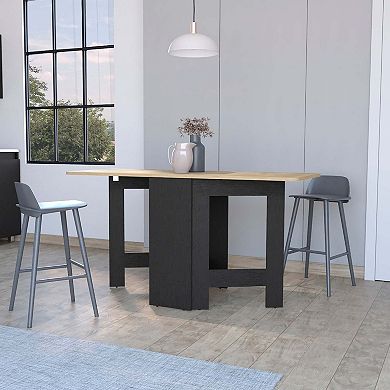 Kailua Folding Dining Table, Space-Saving, Foldable in 3 Forms