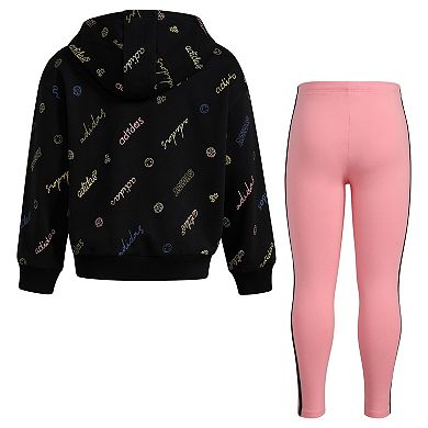 Girls 4-6x adidas Fleece Hoodie & Leggings Set