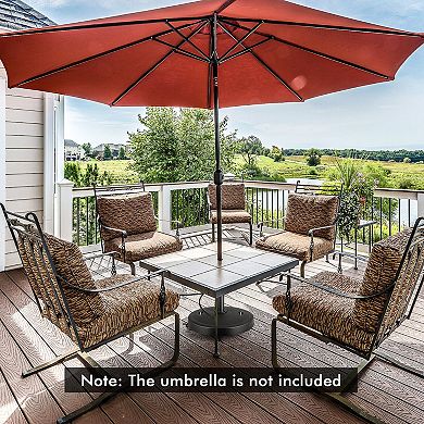 Outdoor Umbrella Base with Wheels and Handles