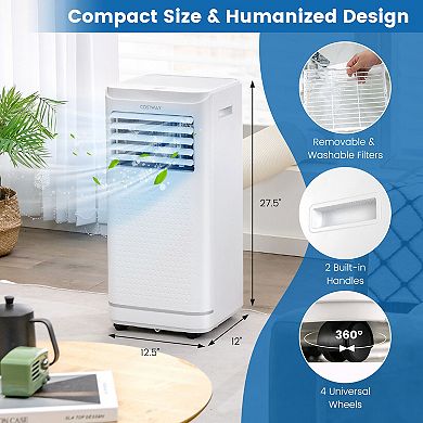 Portable Air Conditioner with Dehumidifier and Fan Mode-10000 BTU