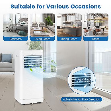 Portable Air Conditioner with Dehumidifier and Fan Mode-10000 BTU